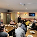 Walking by faith: Helen Lami at our Christian business breakfast in Exeter